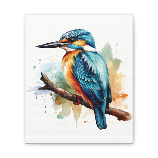 Canvas Print - Colorful Kingfisher Wall Decor