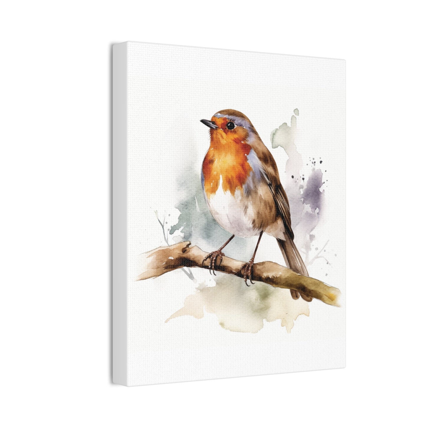Canvas Print Robin Watercolor