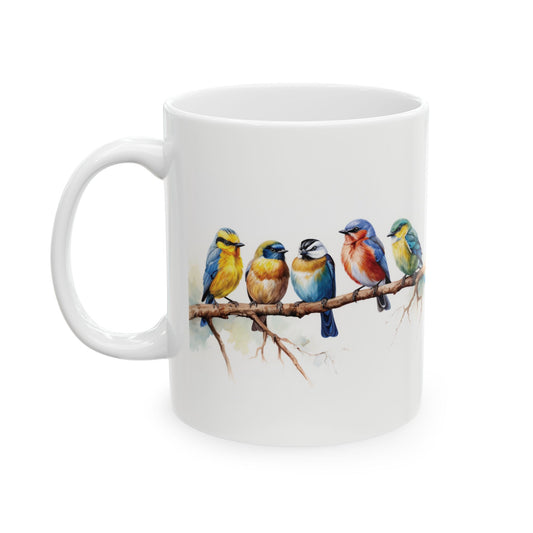 Colorful Bird Ceramic Mug - Perfect for Nature Lovers & Gift Giving