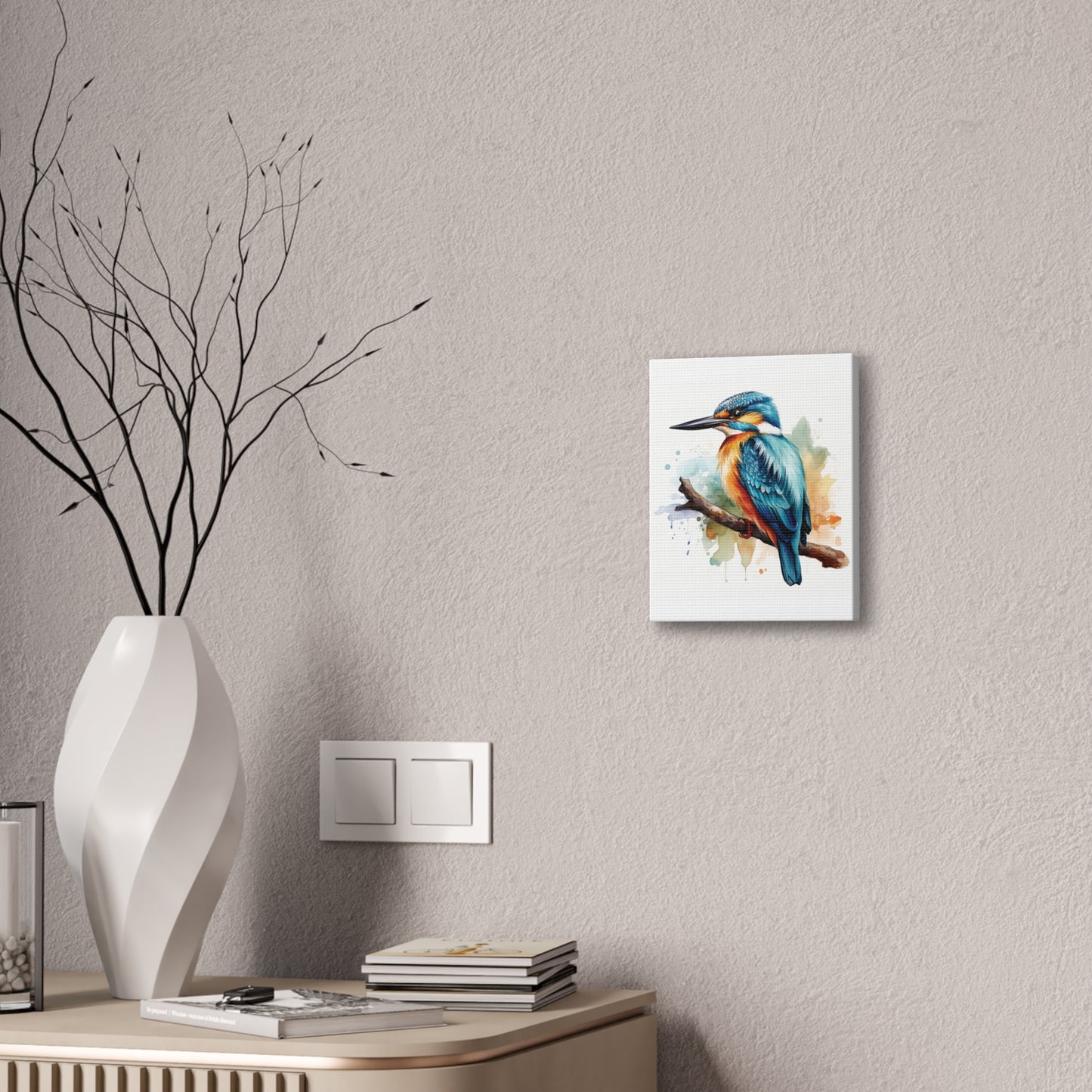 Canvas Print - Colorful Kingfisher Wall Decor