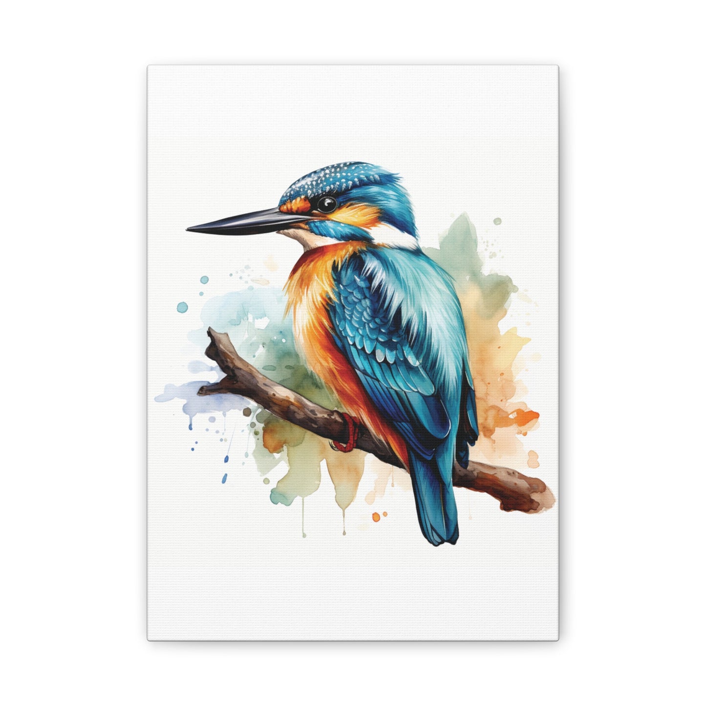 Canvas Print - Colorful Kingfisher Wall Decor