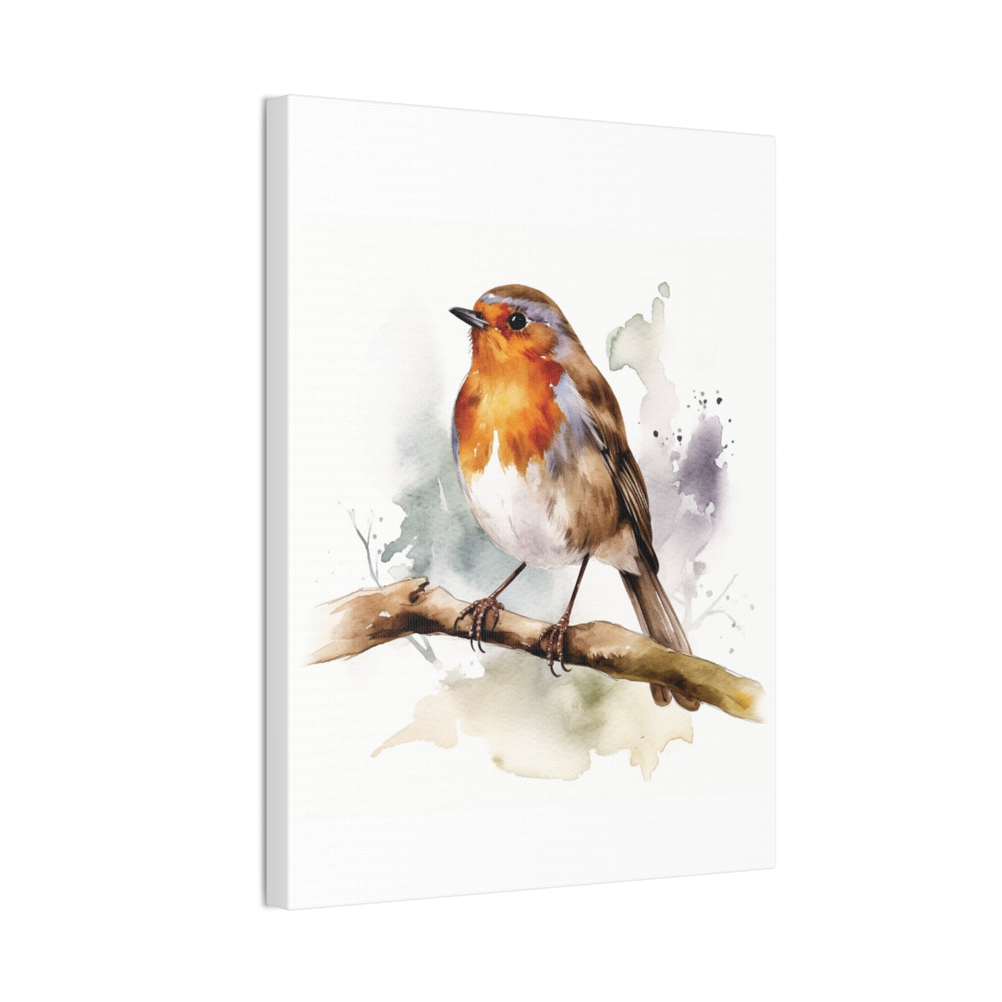 Canvas Print Robin Water Color