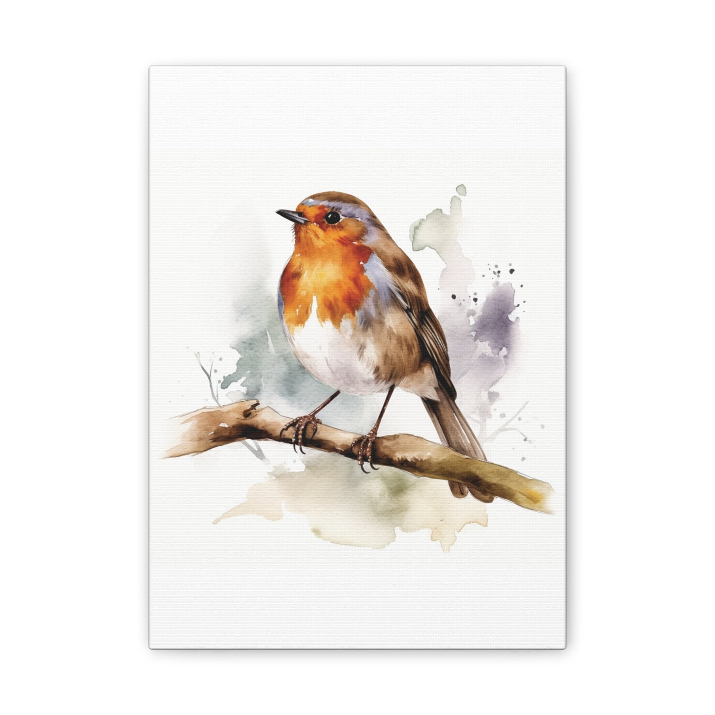 Canvas Print Robin Water Color