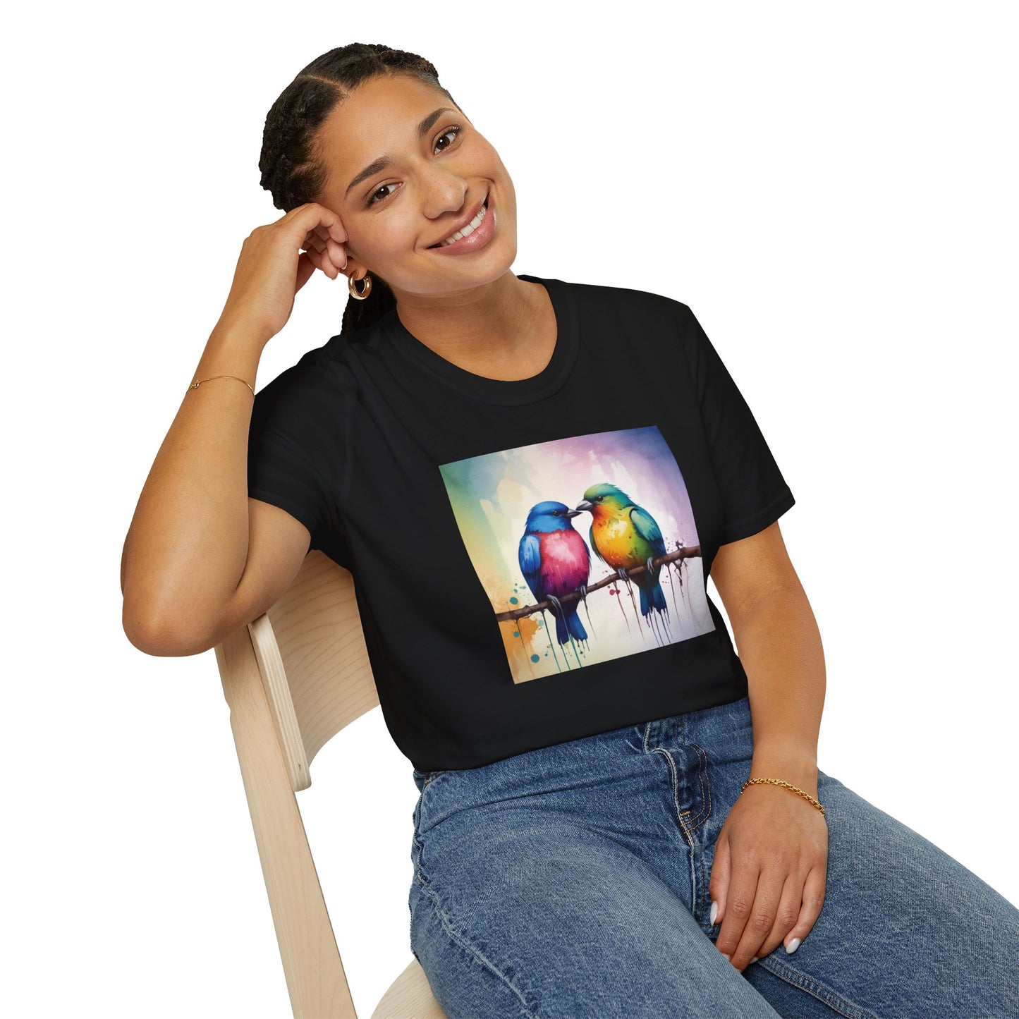 Water Colour Birds T-Shirt