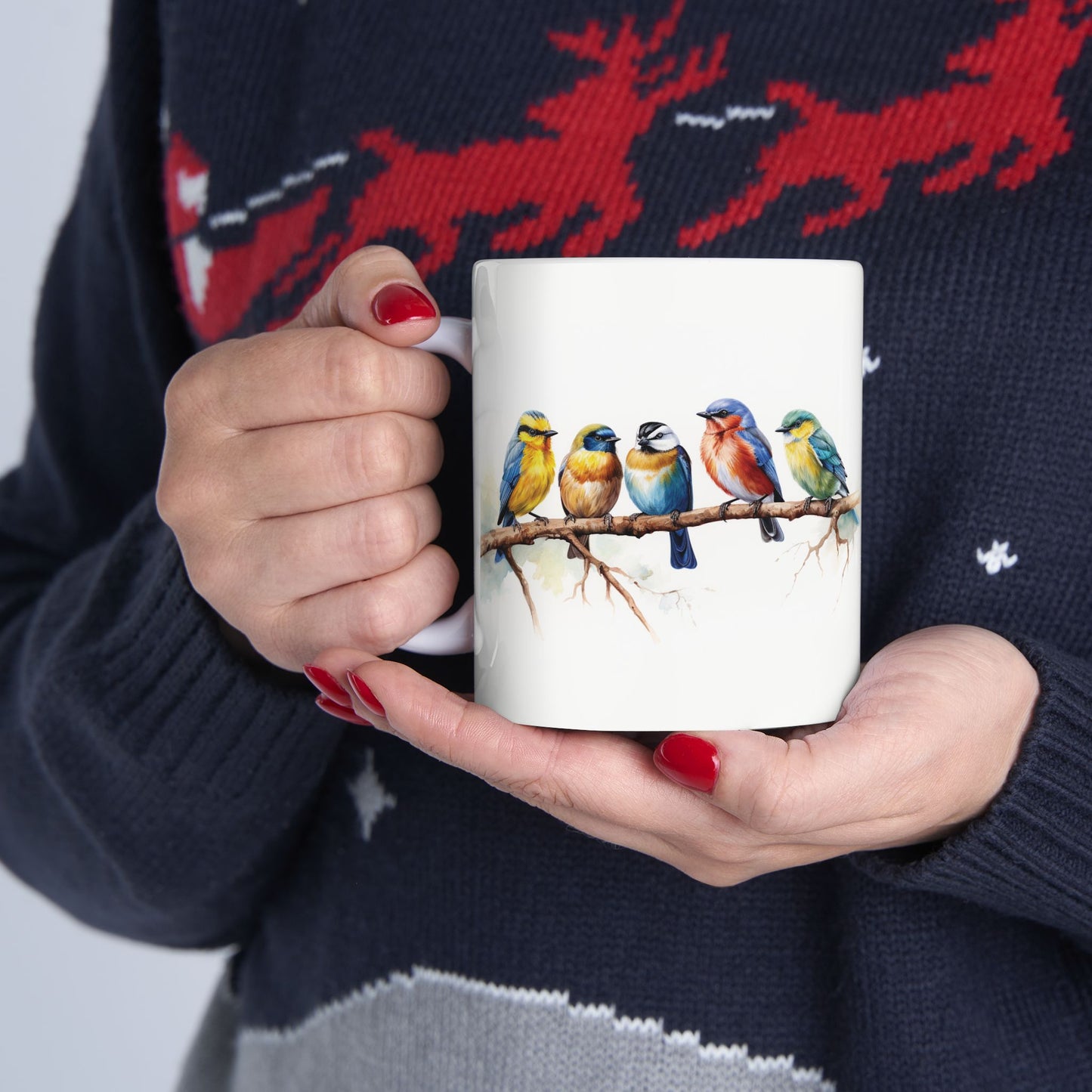 Colorful Bird Ceramic Mug - Perfect for Nature Lovers & Gift Giving