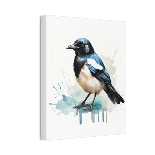 Canvas Print Magpie Watercolor