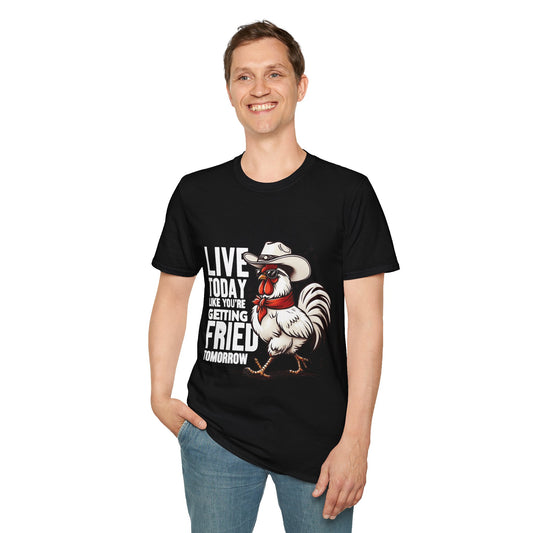 Motivational Quote Unisex T-Shirt - Live Today Like You're Getting Fired Tomorrow