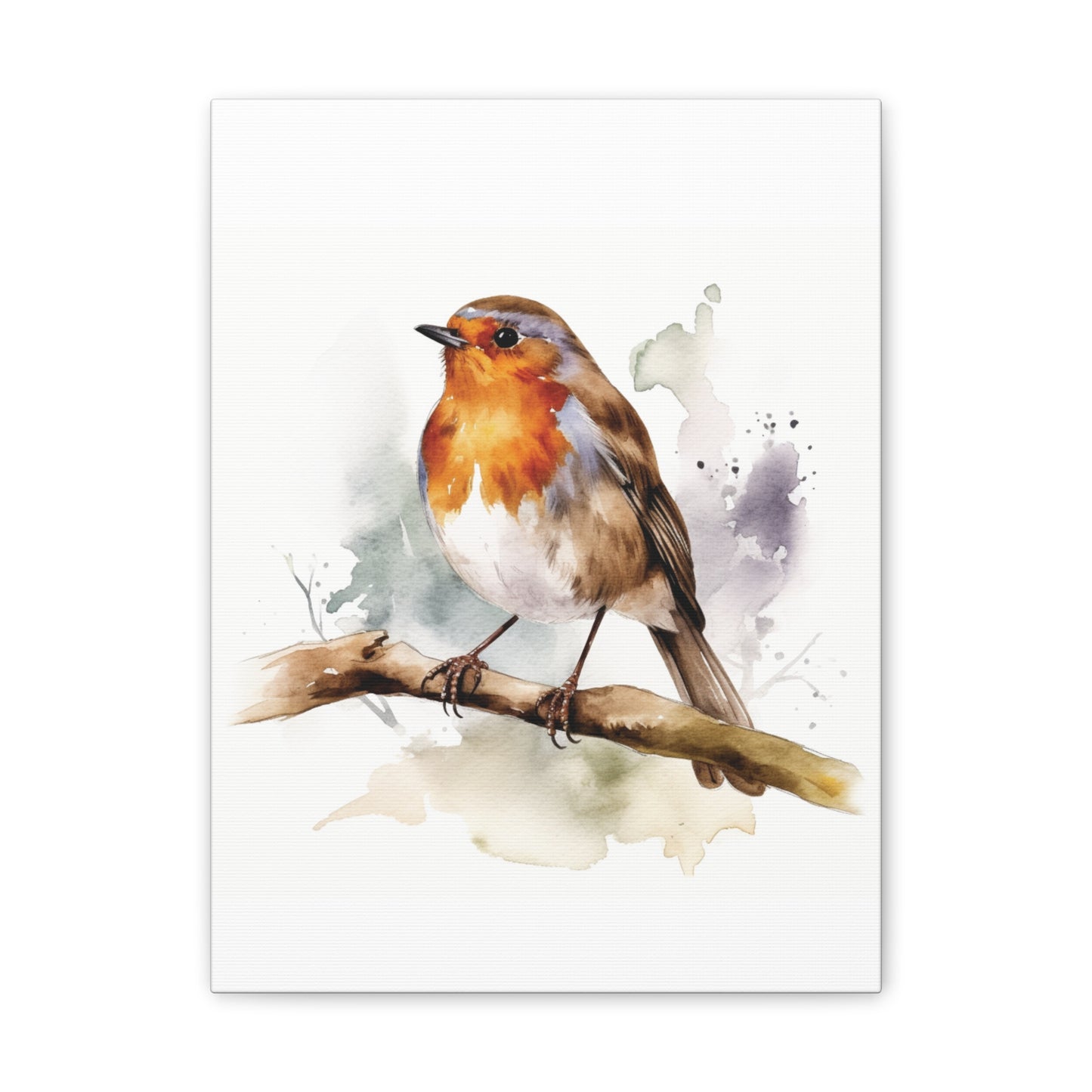 Canvas Print Robin Water Color