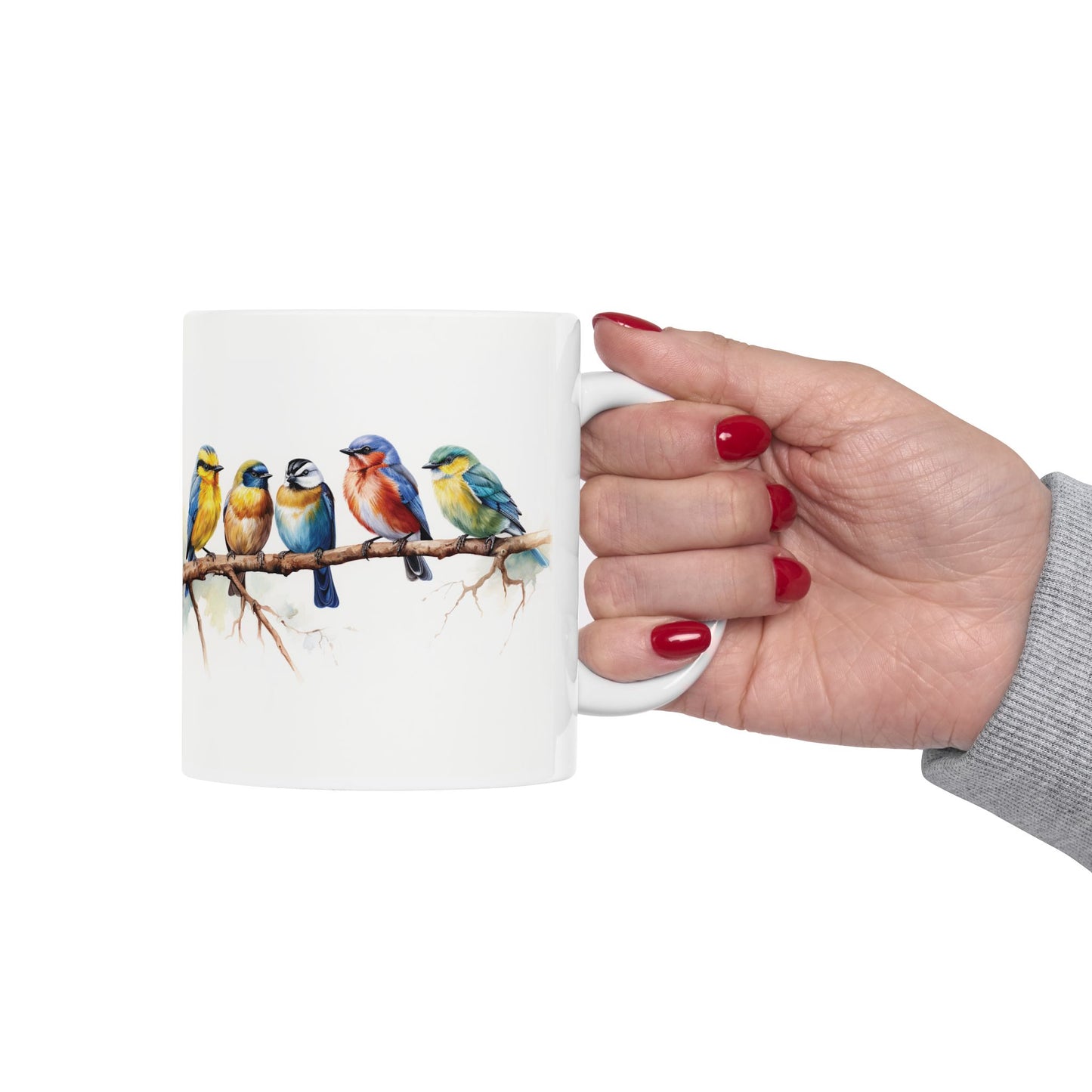 Colorful Bird Ceramic Mug - Perfect for Nature Lovers & Gift Giving