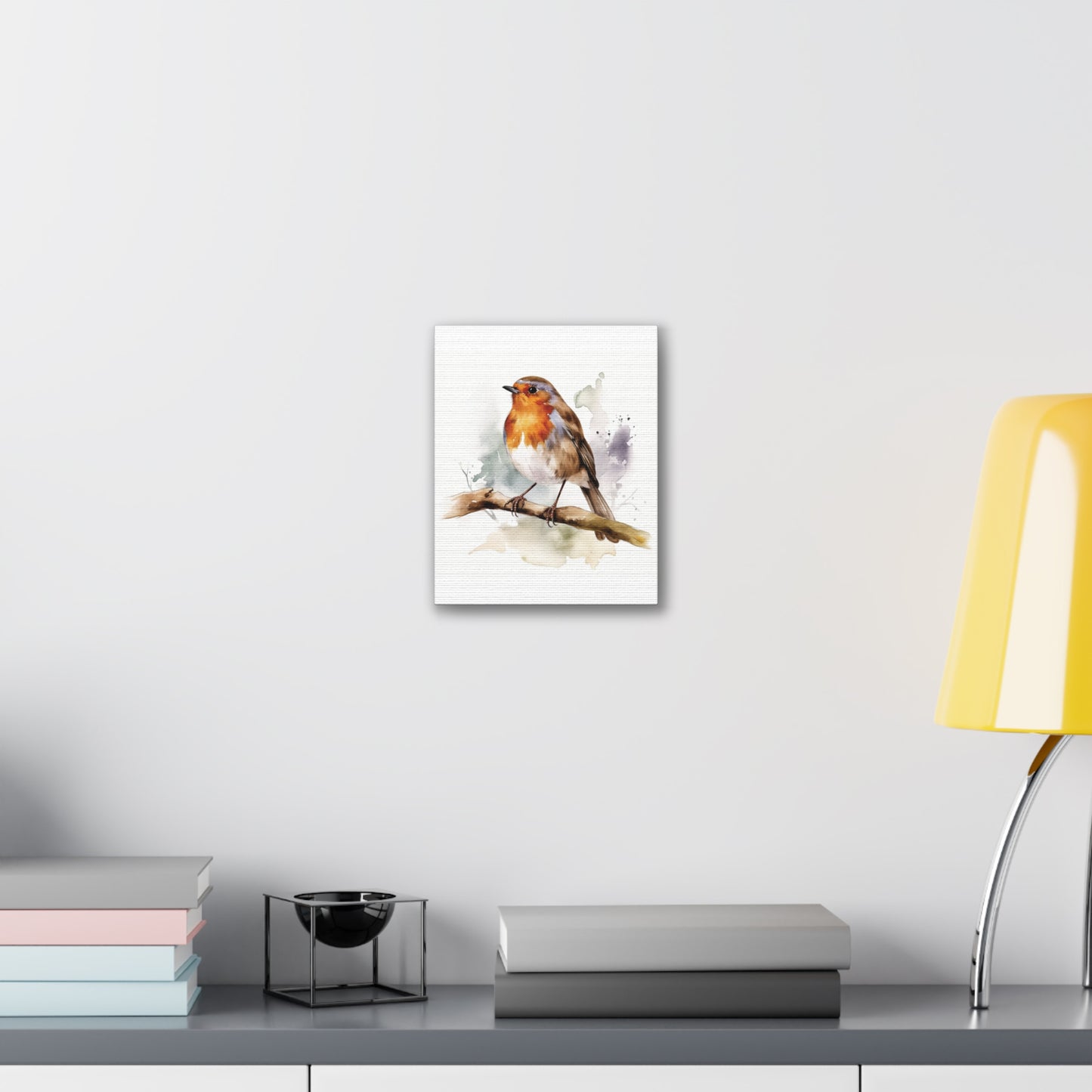 Canvas Print Robin Water Color