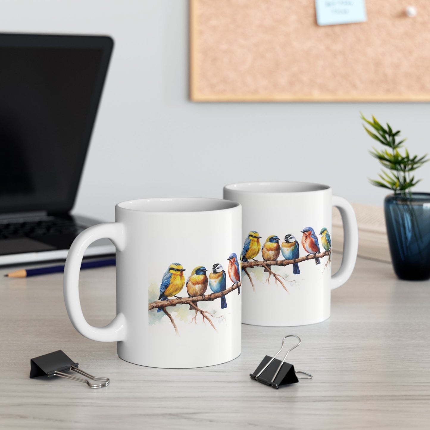 Colorful Bird Ceramic Mug - Perfect for Nature Lovers & Gift Giving